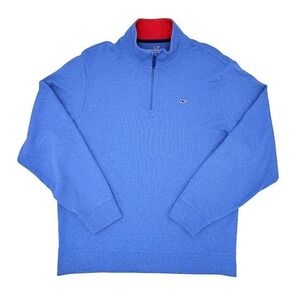 Vineyard Vines Men's Saltwater Quarter-Zip Pullover Sweater Size L Pima Cotton